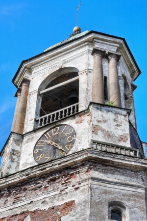 Old clock tower in Vyborg, St. Petersburgのeditorial素材