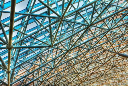 fragment background futuristic roof of modern buildingの写真素材