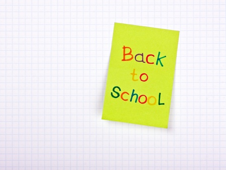 voucher on the notebook with the words back to schoolの写真素材