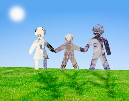Financial well-being of a family without debts and credits の写真素材