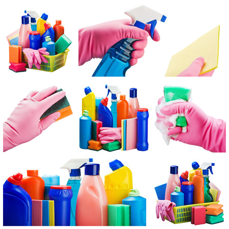 Set of cleaning equipment isolated on white background
 
の写真素材