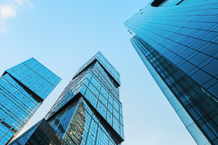 Moscow, Russia - April 13, 2014 skyscrapers Moscow International Business Center Moscow-City. Located near the Third Ring Road, the Moscow-City area is currently under development.のeditorial素材