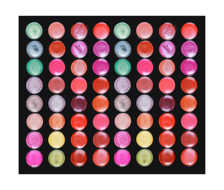 professional lipstick palette the makeup background. Setの写真素材