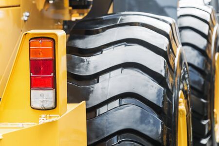 truck wheels and suspension of the tractor or other construction equipment