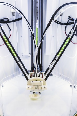 Moscow, Russia, November 17, 2016: 4th Annual International Conference and Exhibition of 3D printing and scanning 3D Expo 2016 in Moscow. exhibits and objects on displayのeditorial素材