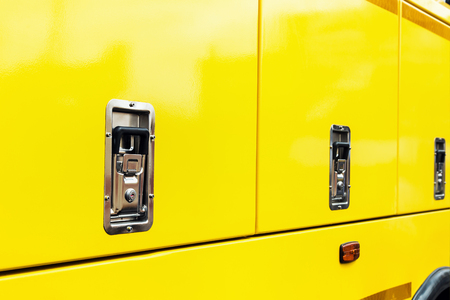 radiator protection grille, engine, tractor, excavator or truck with handle. backgroundの写真素材