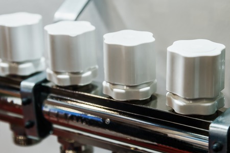 fixture pipes and fittings for connection of water or gas systemsの写真素材