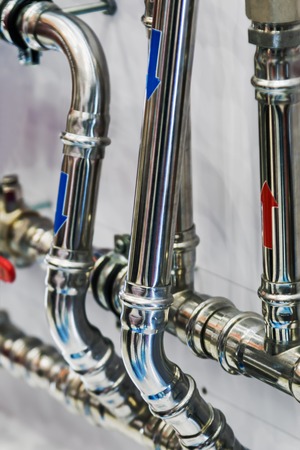 pipes and pipelines for plumbing or gas communicationの写真素材