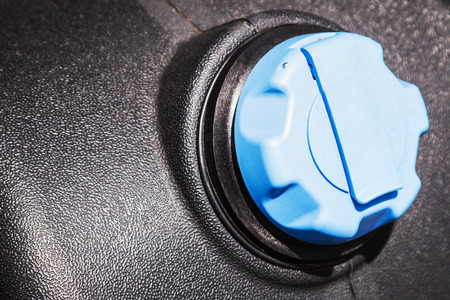 Cap of the neck of the fuel tank of a truck or other construction equipmentの写真素材