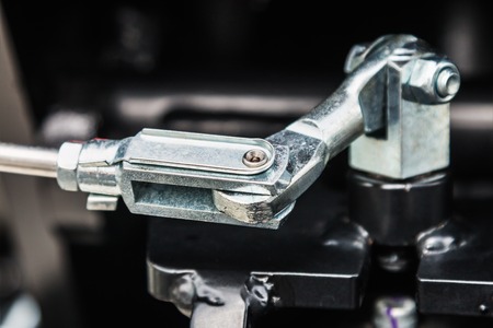 details of construction machinery, fastening and construction equipmentの写真素材