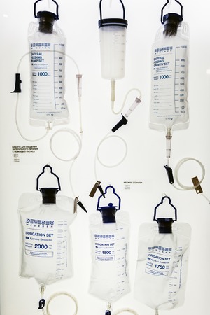 Moscow, Russia-December 4, 2018: 28th international exhibition of Medical equipment, medical products and consumables. exhibits at the exhibitionのeditorial素材