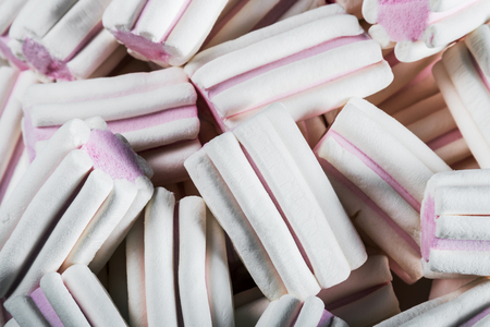 marshmallow sweets have a lot of color background. Various sweetsの写真素材