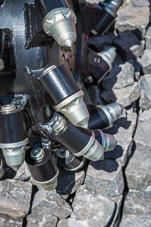 drill and drilling equipment for drilling operations in the mining industryの写真素材