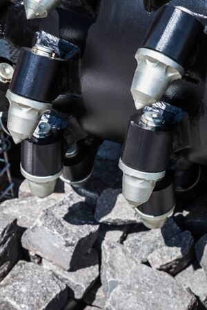drill and drilling equipment for drilling operations in the mining industryの写真素材