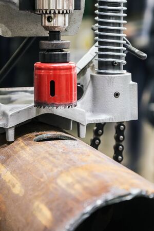 Metalworking machine parts for milling, sawing and processing of metal productsの写真素材