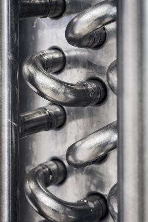 steel tubes of cooling systems for climate equipmentの写真素材