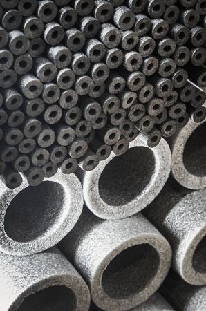 Insulation for pipes made of polypropylene used for insulation in climate and other equipment and appliancesの写真素材