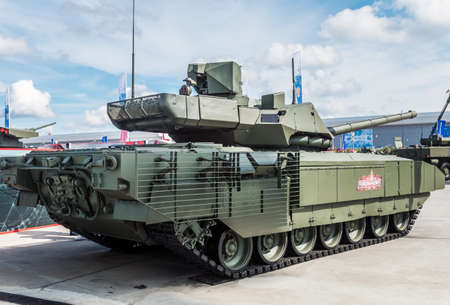 Moscow, Russia-August 25, 2020: new Armata Battle tank of the Russian army the international...