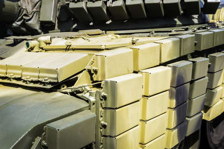 cumulative protection installed on tanks and other armored vehiclesの写真素材