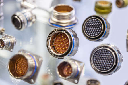 various types of connectors for microelectronics, communication systemsの写真素材