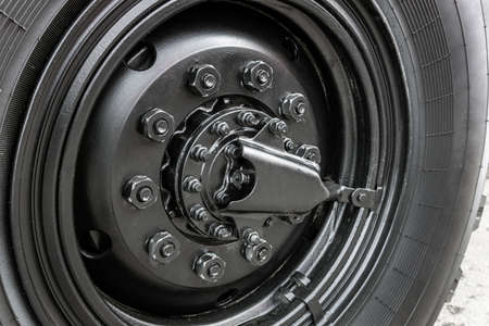 tire tread wheel with automatic tire booster systemの写真素材