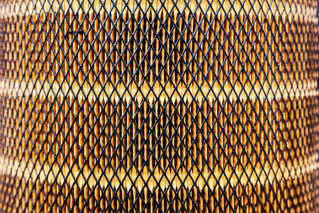 coarse filter on tractor, truck or construction machineryの写真素材