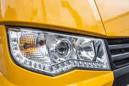 marker lights truck or tractor and other construction equipmentの写真素材