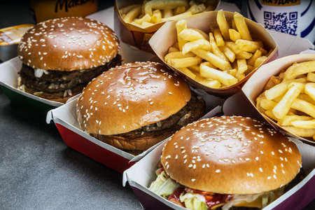 McDonalds is an American corporation operating in the field of public cateringのeditorial素材