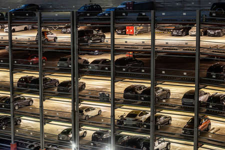 multi-Level Parking for cars with modern fire fighting and evacuationのeditorial素材