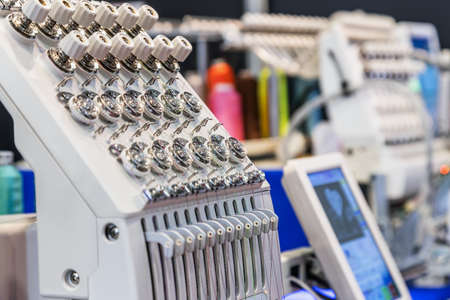 modern and automatic high technology sewing machine for textile or clothing apparel making...