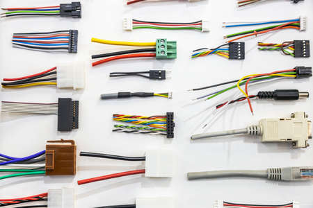 various types of plough connections, plugs and connectorsの写真素材