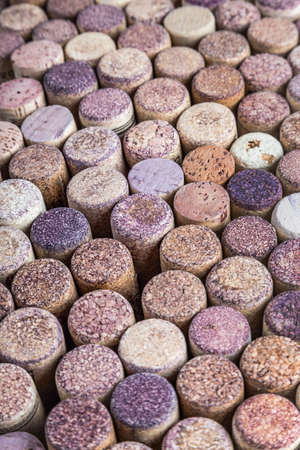 Various wooden wine corks as a Background.の写真素材
