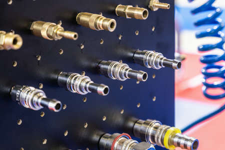 various types of connectors for microelectronics, communication systems and other electronicの写真素材