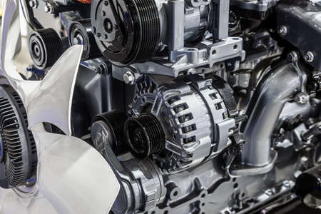 turbodiesel engine, fuel supply tubesの写真素材