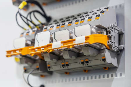 distribution terminals with push-in technology on a light background
