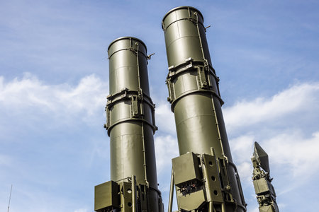 anti-aircraft missile system of non-strategic missile defenseの写真素材