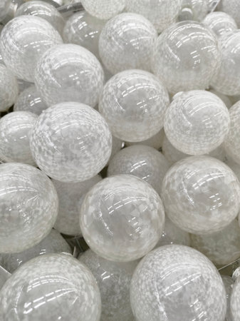 glass Christmas tree balls. Photo of Christmas tree ballsの写真素材