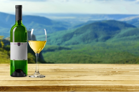 Wine, Bottle, White Wine.の写真素材