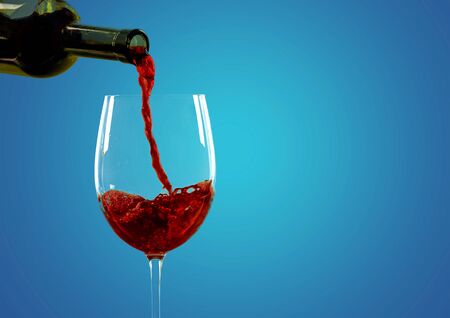 Wine, Pouring, Glass.の写真素材