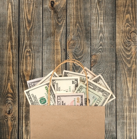 Money, dollar, bag.の写真素材