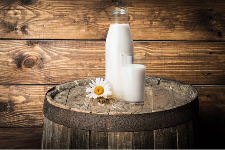 Milk Bottle, Milk, Bottle.の写真素材