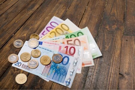 European Union Currency, Euro Symbol, Currency.の写真素材