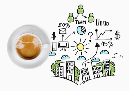 Top, cup, view.の写真素材