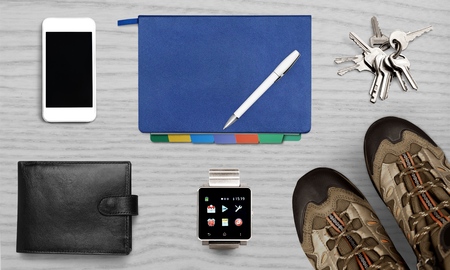 Traveler, hipster, object.の写真素材