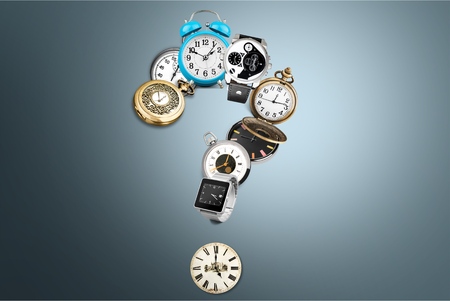 Clock, alarm, watch.