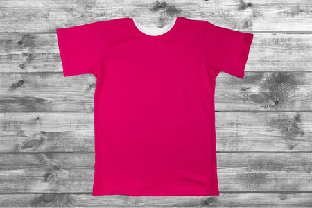 T-Shirt, Red, Shirt.の写真素材