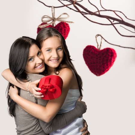 Mothers Day, Mother, Daughter.の写真素材