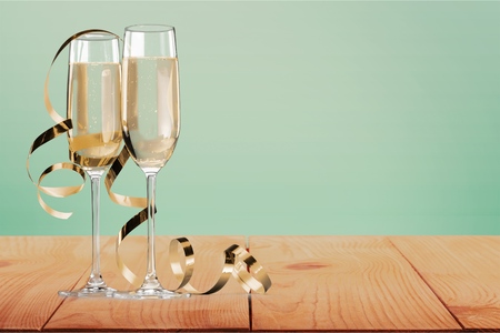 Glass, flute, isolated.の写真素材