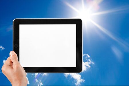 Digital Tablet, Human Hand.