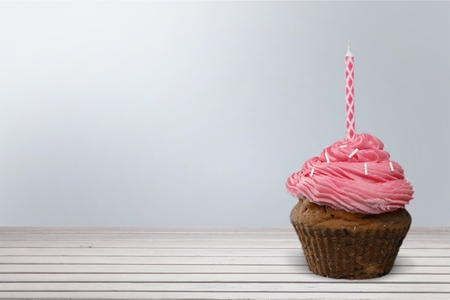 Cupcake, Birthday, Candle.
